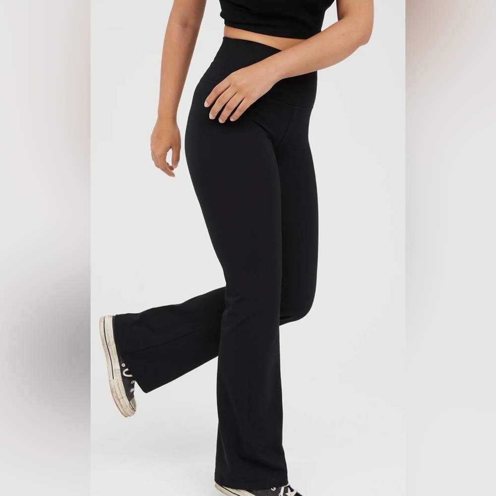 Offline by Aerie Black Flare Leggings